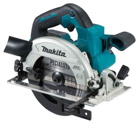 MAKITA DHS660Z PYÖRÖSAHA 18V, HIILIHARJATON, SAHAUS 57MM, TERÄ 165X20 Z=25. RUNKOVERSIO
