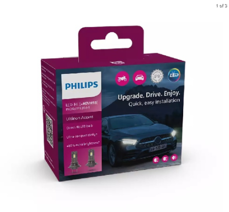 LED H7/H18 12V ULTINON ACCESS 2500 PARI, EI TIELII