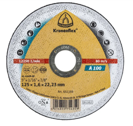KATKAISULAIKKA 125X1,6X22,2 A100
