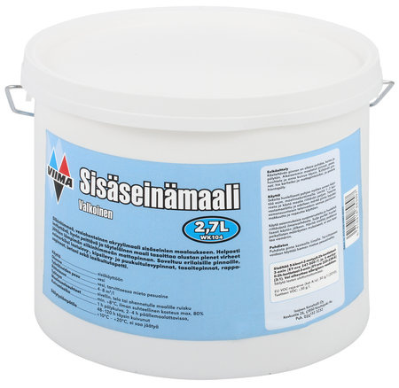 SEINÄMAALI SISÄK. VALKOINEN 2,7L
