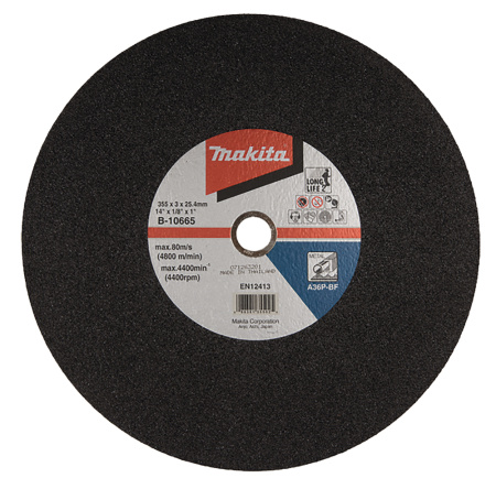 MAKITA B-10665-5 KATKAISULAIKKA METALLI 355X3X25,4 MM, A36P, 5KPL