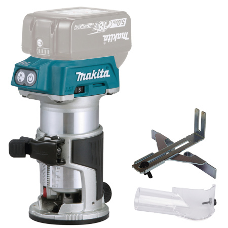 MAKITA DRT50Z KÄSIJYRSIN 18V, KARA 6/8MM, 10.000 - 30.000 R/MIN, 2,1KG. SIVUOHJAIN JA PÖLYIMU