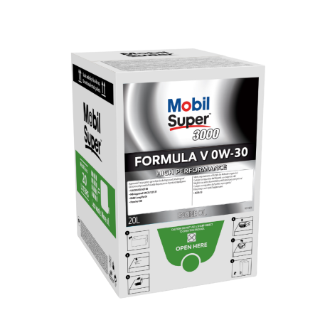 MOBIL SUPER 3000 FORMULA V 0W-30, 20L BAG-IN-BOX