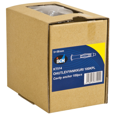 OHUTLEVYANKKURI  M5X58MM 5-13MM 100KPL