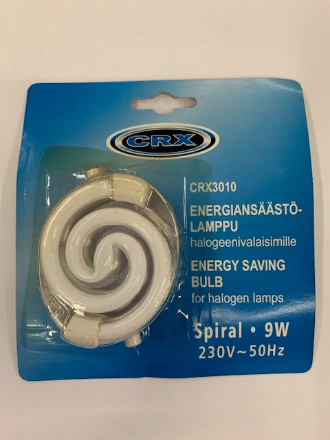 ENERGIANSÄÄSTÖLAMPPU HALOGEENIVALAISIMEEN 9W CRX3010