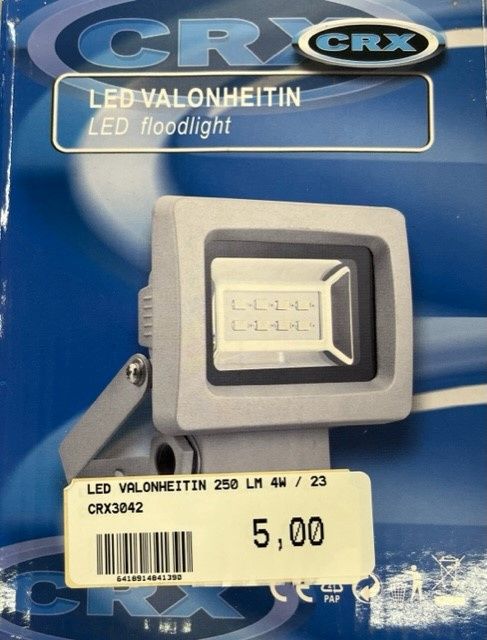LED VALONHEITIN 250 LM 4W / 230V IP44 CRX CRX3042
