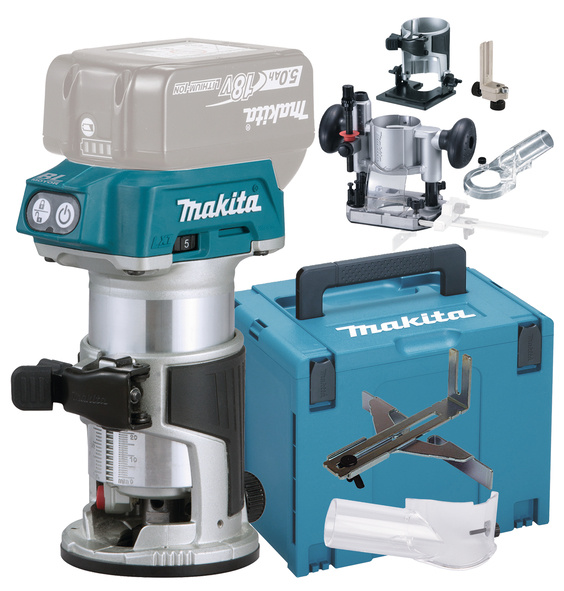 MAKITA DRT50ZJX5 KÄSIJYRSIN 18V, KARA 6/8MM, 10.000 - 30.000 R/MIN, 2,1KG. LAAJA VARUSTEVALIKOIMA MAK-DRT50ZJX5