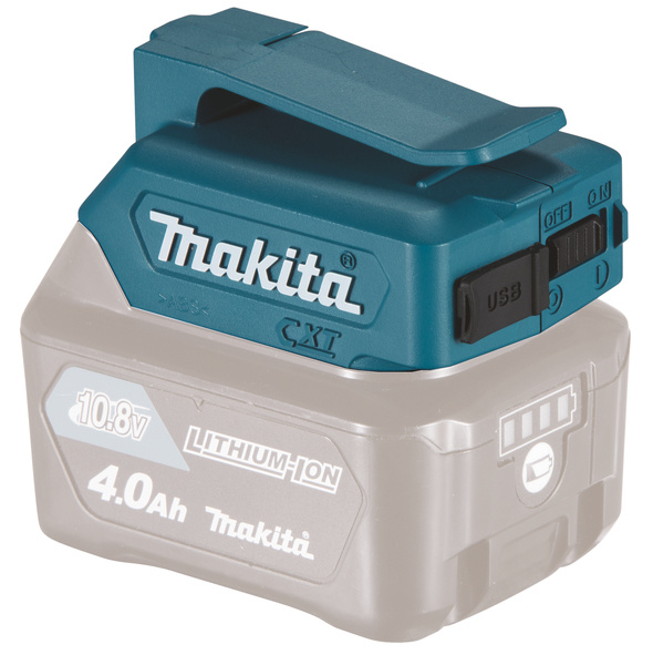 MAKITA SEAADP06 AKKUADAPTERI, MUUTTAA 12V CXT AKUN USB VIRTALÄHTEEKSI MAK-SEAADP06