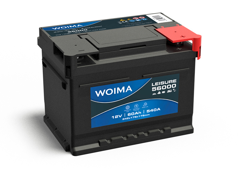 WOIMA VAPAA-AJAN AKKU 60AH 242X175X175 -/+ 540A EN 1806-56000