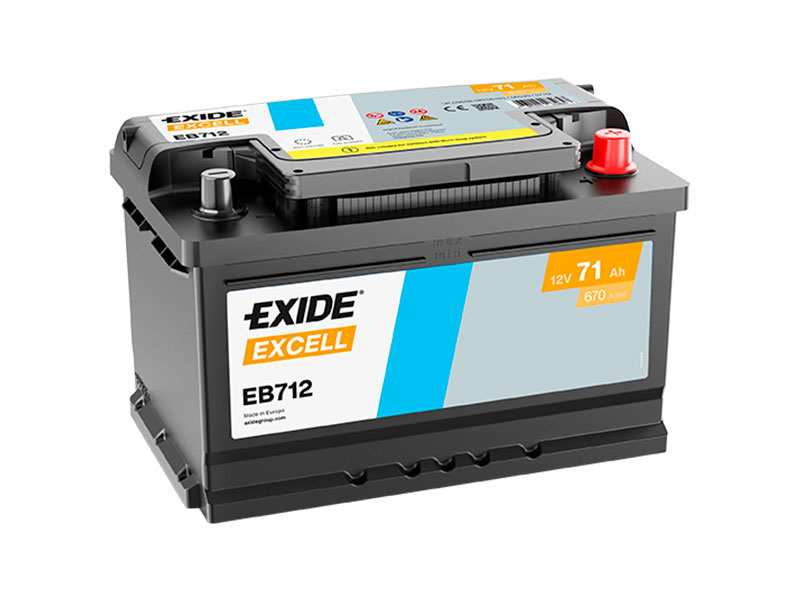 EXIDE-AKKU EXCELL EB712 71AH EB712-1102